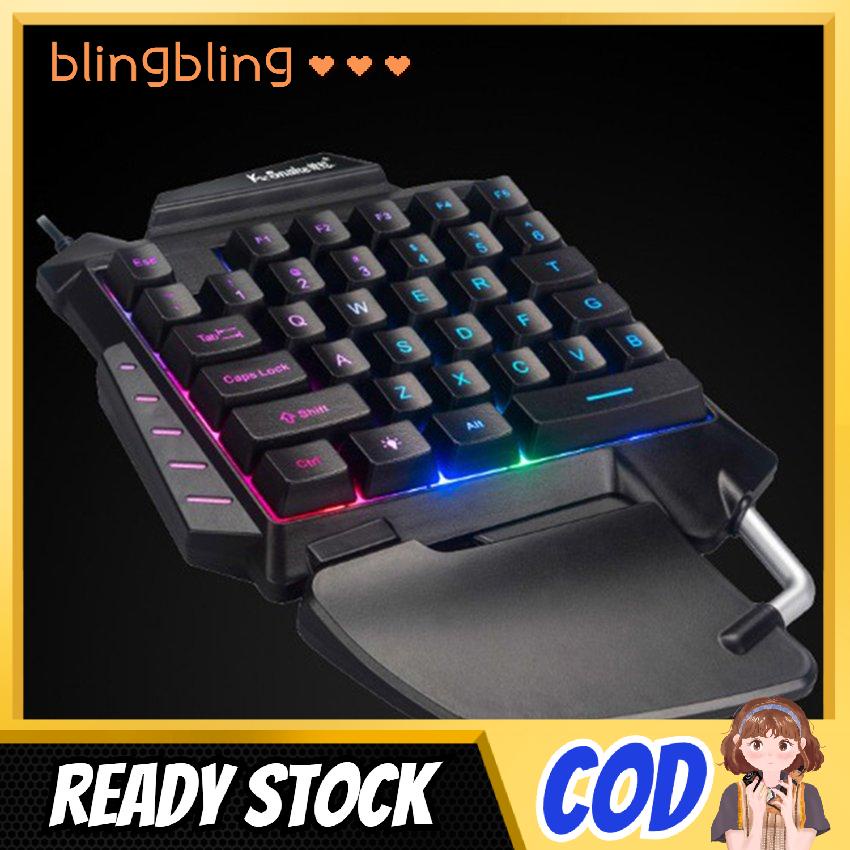 Bàn Phím Cơ Chơi Game Một Tay Có Đèn Nền Rgb | BigBuy360 - bigbuy360.vn