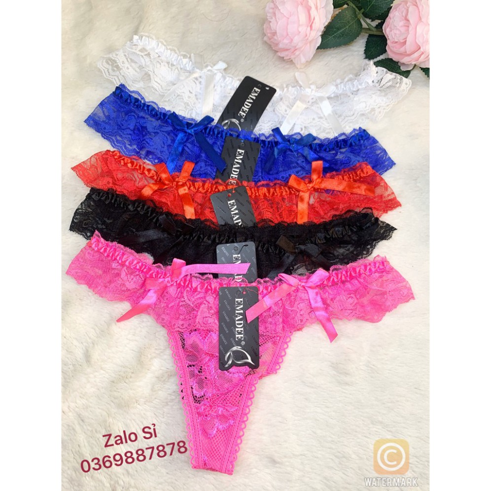 [FREE SHIP] Quần lót ren lọt khe nữ nhiều màu lựa chọn