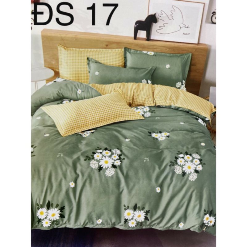 Bộ drap giường 4 món (không mền) - mẫu 1m4 các kiểu