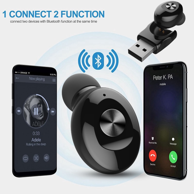 Tai nghe Bluetooth Vitog thiết kế mini nhỏ gọn tiện dụng