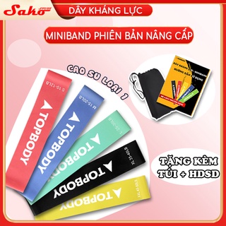 Dây kháng lực tập gym, dây miniband tập mông đùi TOPBODY