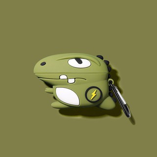 [Tặng Kèm Móc Treo] Case Vỏ Bọc Airpods Pro Khủng Long Tia Chớp Bằng Silicon Dẻo