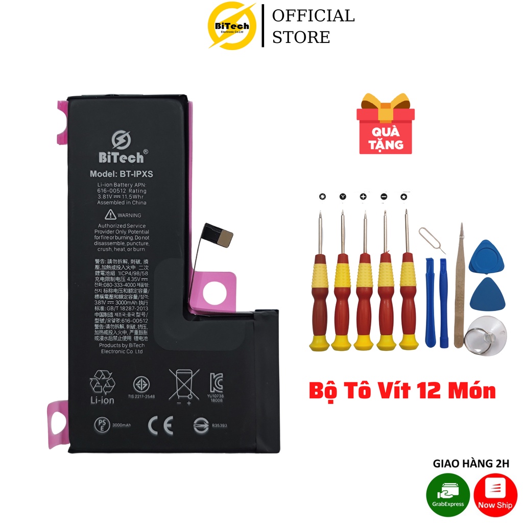 Pin điện thoại dung lượng cao BITECH BT-XS ( dung lượng 3000 mAh )