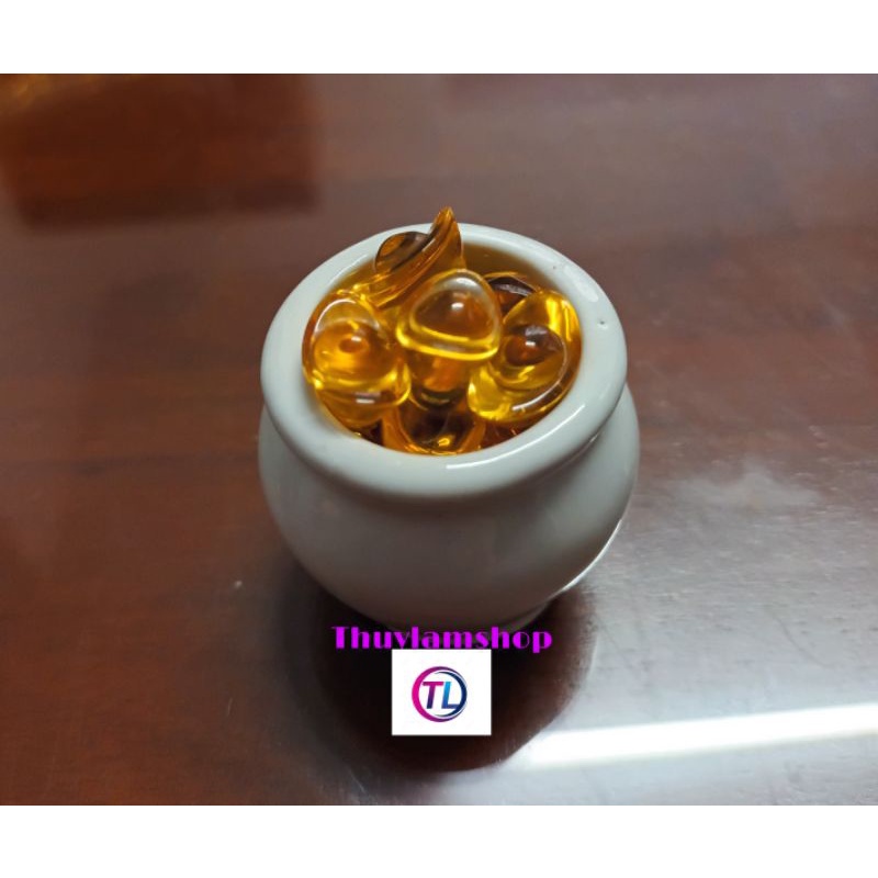 Hủ bát tụ bảo bồn kim nguyên bảo pha lê chiêu tài lộc