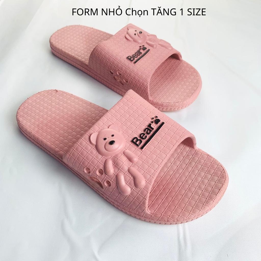 Dép đi trong nhà BEAR hình GẤU CON xuất Hàn, mềm êm Mã 218