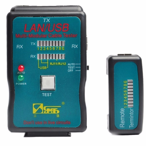 Bộ test cáp mạng CT-168 TẶNG KÈM PIN 9V (Loại tốt) | BigBuy360 - bigbuy360.vn