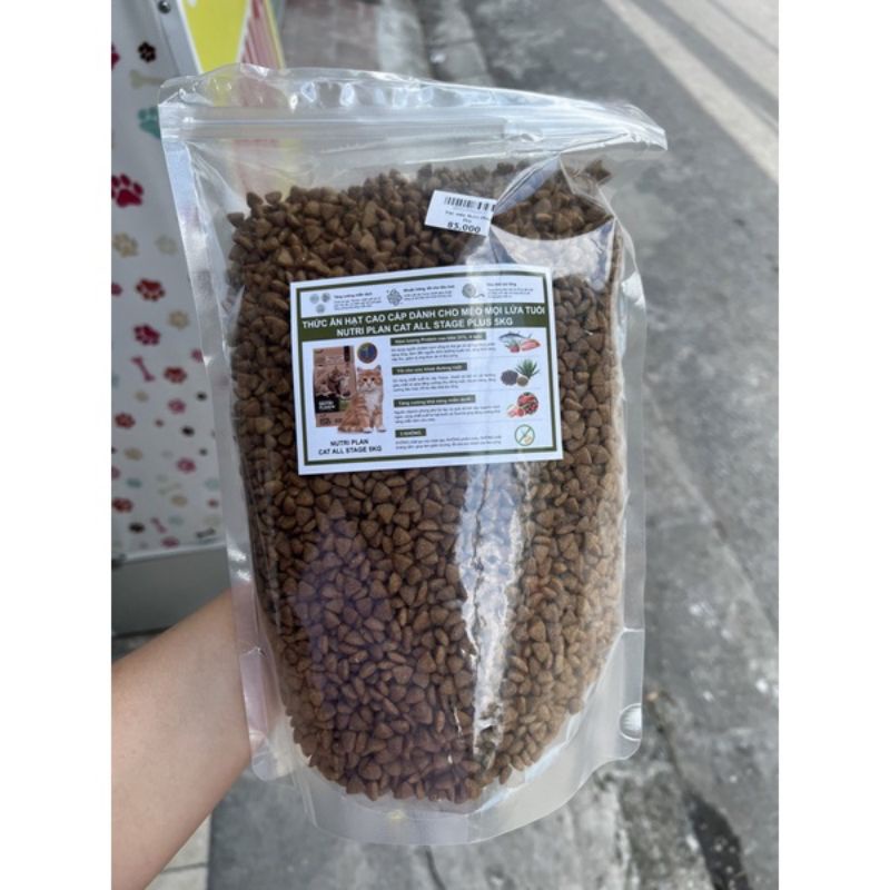 Thức ăn hạt nutriplan bao 1kg, thức ăn Hàn Quốc cho mèo mọi lứa tuổi