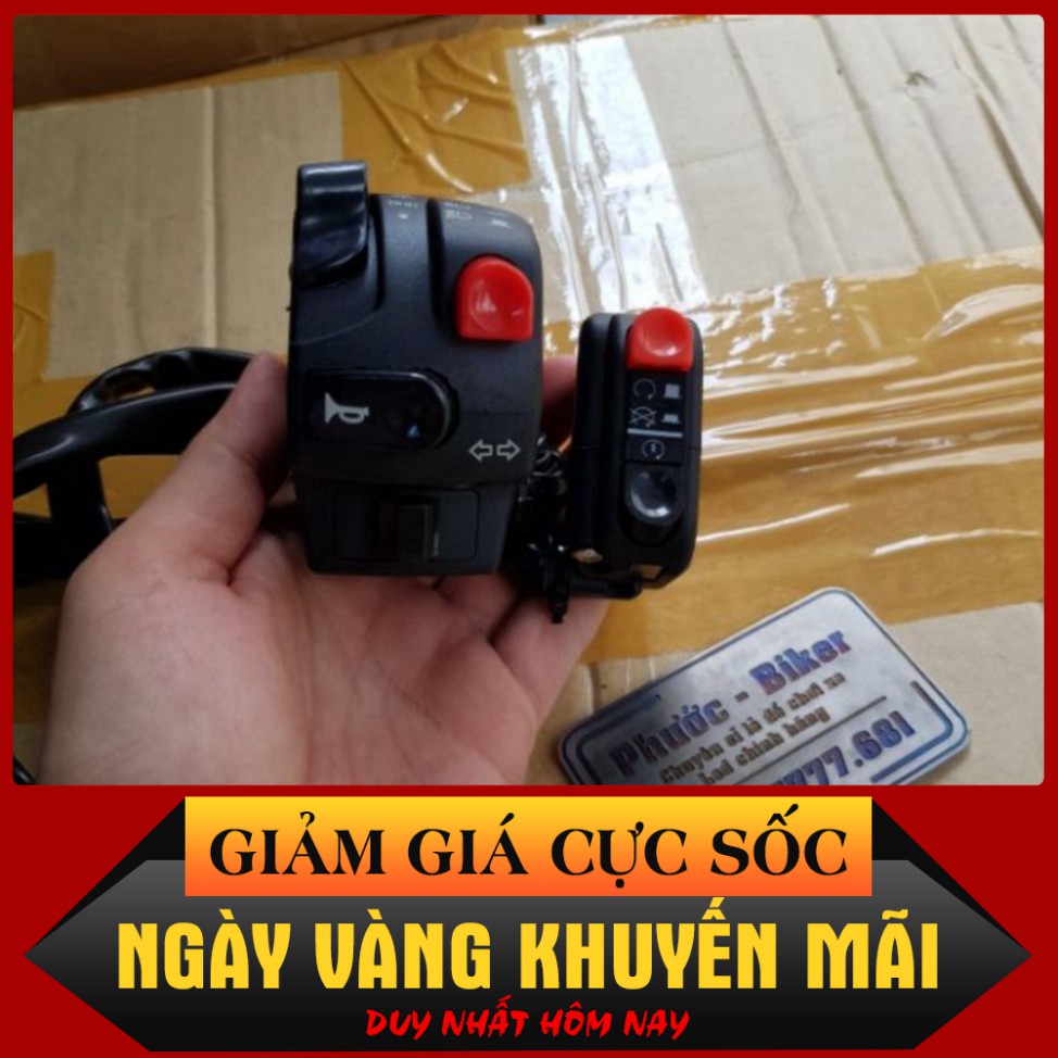 [HÀNG TỐT] Combo bộ cùm công tắc domino hàng đẹp full chức năng cho mọi loại xe MS 800 STORE ĐẠI KA