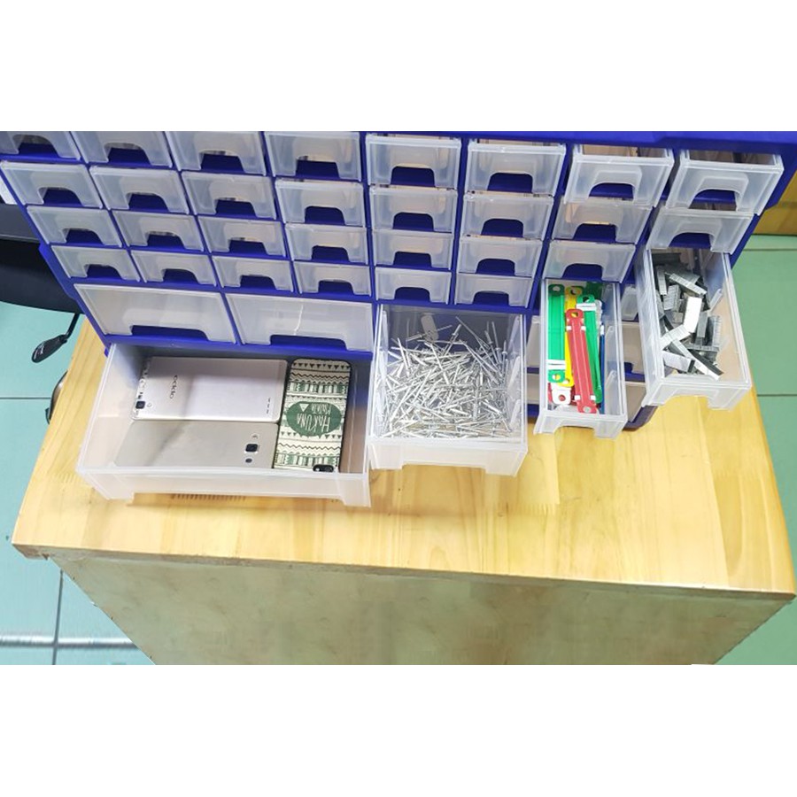 TỦ ĐỰNG LINH KIỆN 38 NGĂN MÃ A001# | đựng linh kiện điện tử , điện thoại , đồ chơi lego,ốc vít, trang sức, dâm hình.