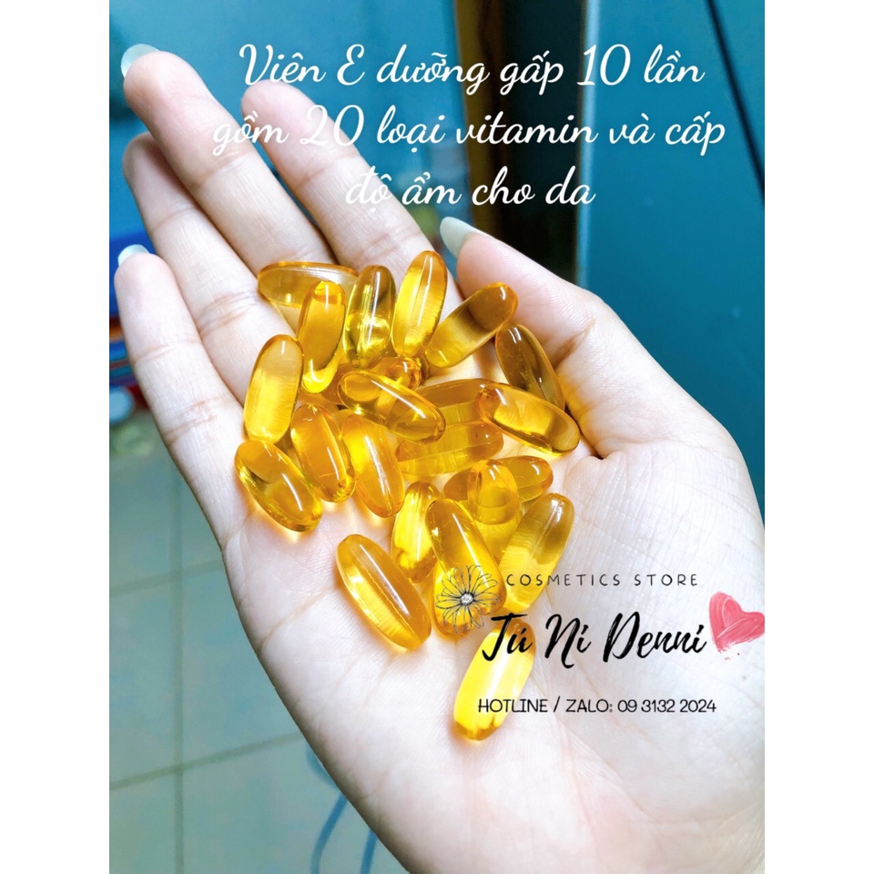 Lẻ 1 viên vitamin E dưỡng dài pha kem body