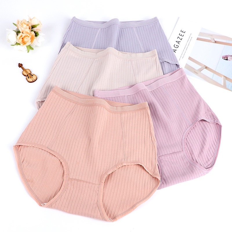 Quần Lót Bigsize Cạp Cao Thun Sọc 60-120KG