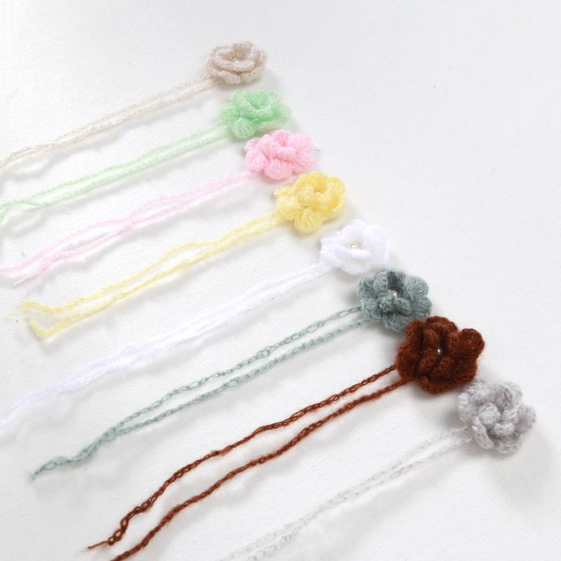 Băng Đô Hoa Mềm Mại Màu Trơn Dùng Làm Phụ Kiện Chụp Ảnh Cho Bé Gái