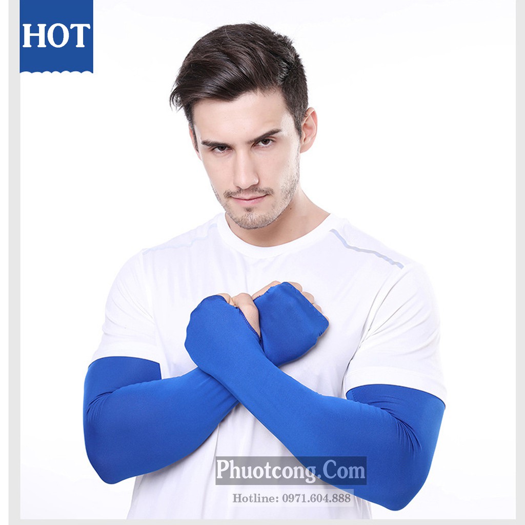 Bao tay dài, tất tay chống nắng cao cấp Chống nắng, chống Uv - Vải dày dặn, co dãn 4 chiều thấm hút mồ hôi tốt