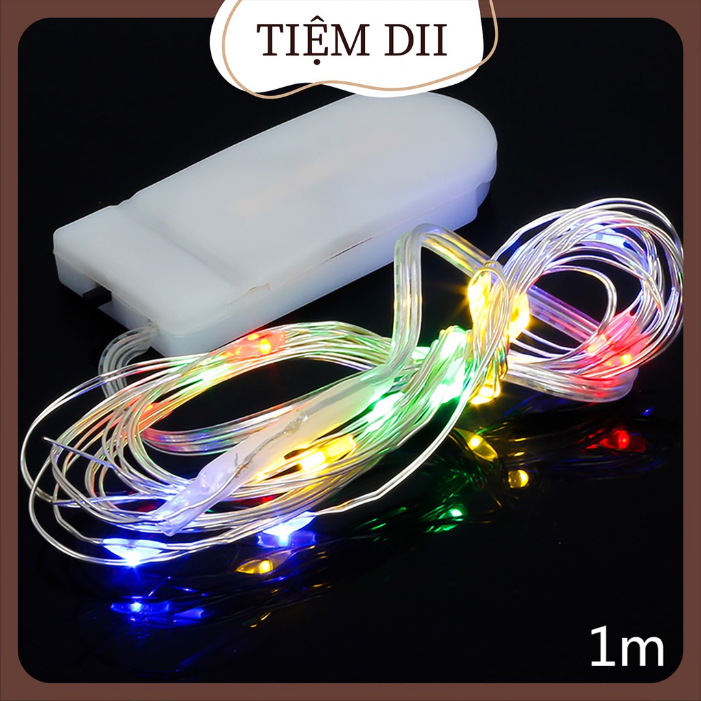 Đèn Nháy MiNi Đèn Đom Đóm Led Fairylight Kèm Pin Không Cần Cắm Điện Đèn Trang Trí Quà Tặng