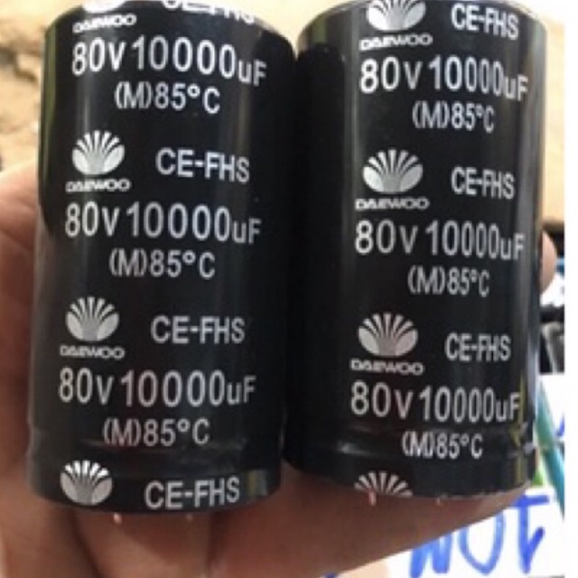 2   Tụ   hoá   10000uf -80V  DAEWOO