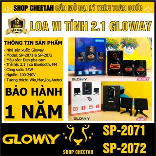 Loa máy tính 2.1 Gloway SP-2071 | SP-2072 – Chính hãng – Có Bluetooth + FM  và hỗ trợ khe cắm SD + USB – Bảo Hành 1 năm