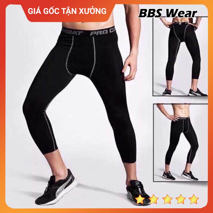 [ HÀNG ĐẸP ] Quần Legging giữ nhiệt nam - co giãn không giới hạn - kết hợp tập gym - chơi thể thao ngày hè - PRO COMBAT