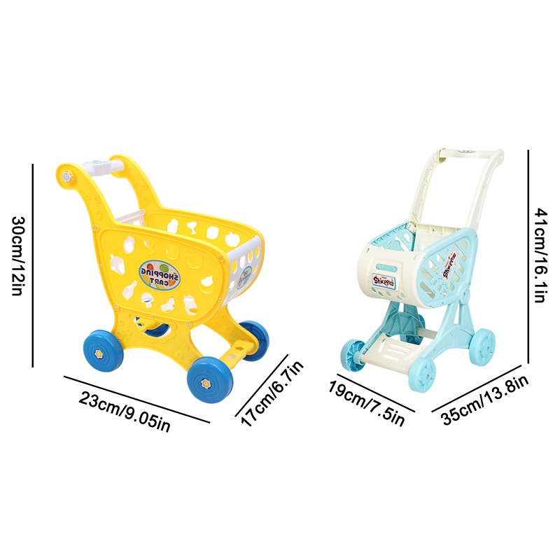 Xe Đẩy Mua Sắm Trang Trí Nhà Búp Bê Vui Nhộn
