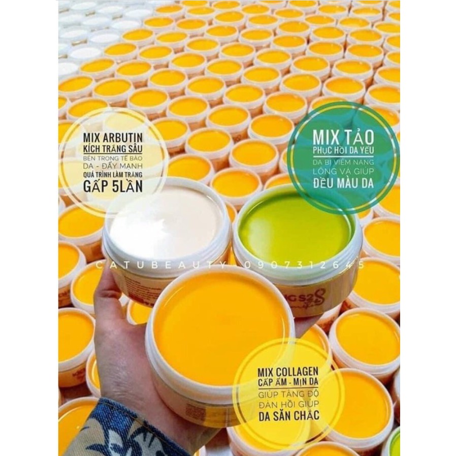 [ Chính hãng ] Bộ 3 hộp Kem Body tam sắc S2 S.O.N (kích trắng toàn thân) | BigBuy360 - bigbuy360.vn