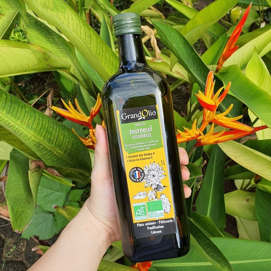 Dầu ăn hướng dương hữu cơ Grand Olio 1L - Organic Sunflower Oil