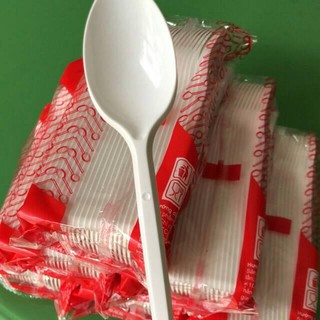 Set 50 Muỗng Nhựa PP Cao Cấp cho Trà Sữa, Quán Ăn dùng 1 lần