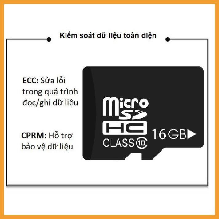 Thẻ nhớ ☢️MẠI DÔ☢️ 16G Class10 - tốc độ cao chuyện dụng cho Camera IP wifi, Smartphone, loa đài, BH 2 năm