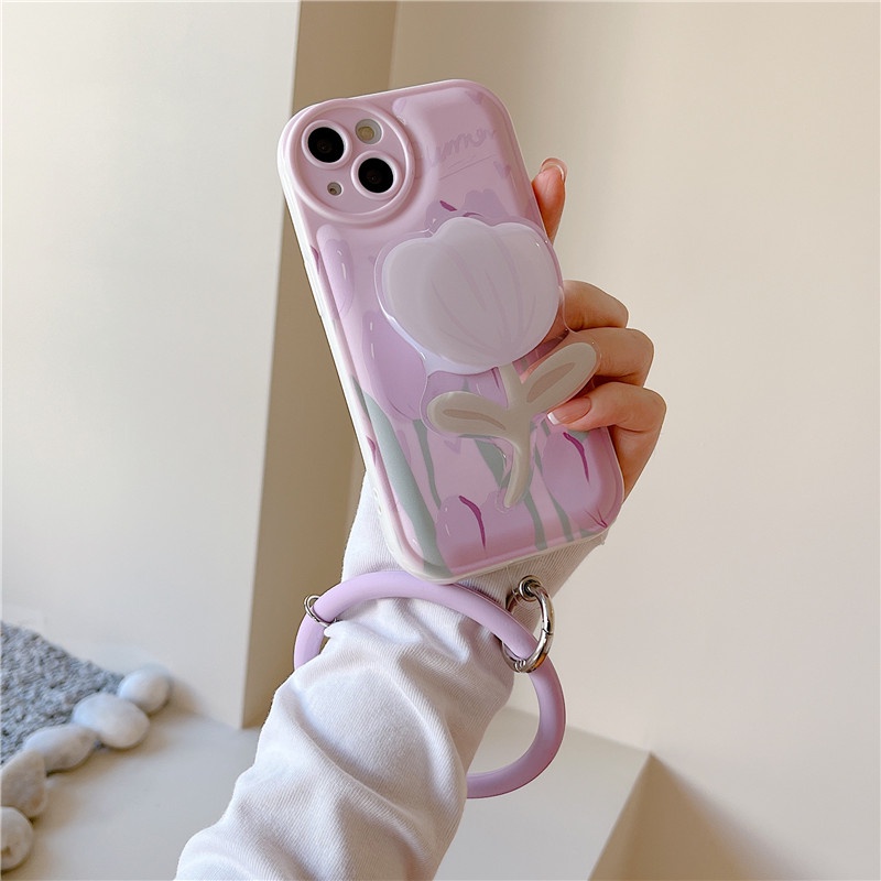 Ốp Điện Thoại Hình Bánh Mì Có Giá Đỡ + Dây Đeo Cho Iphone 13 Pro max 12 12pro 11 x xr xs max 7 plus 8 se 2020