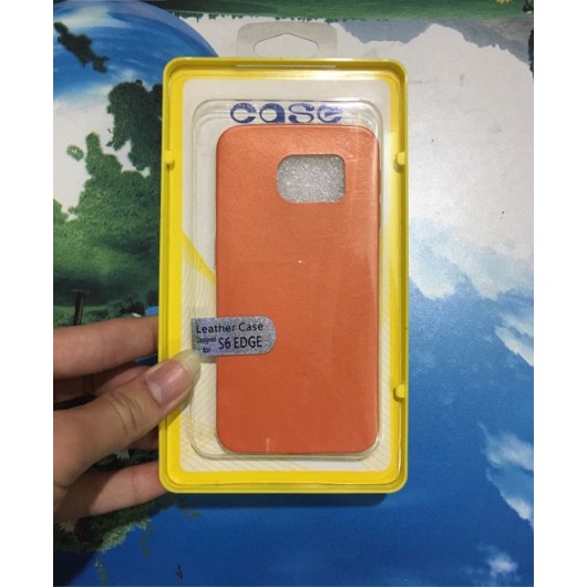 Ốp silicon lưng da sắc màu cho Samsung Galaxy S6s