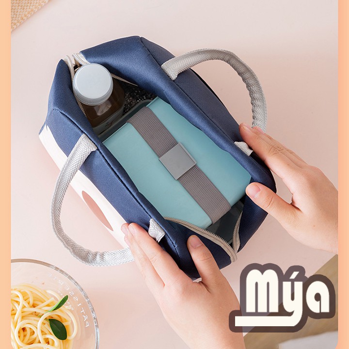 [B43] Túi đựng hộp cơm cao cấp Lunch Bag giữ nhiệt lâu tiện dụng - Túi đựng hộp cơm GIA DỤNG THÔNG MINH MÝA