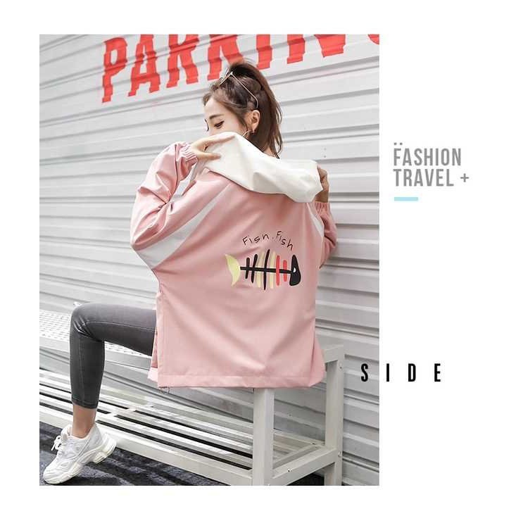 [S03] Áo khoác nữ dù phối nửa 2 lớp dễ thương - M051 | BigBuy360 - bigbuy360.vn