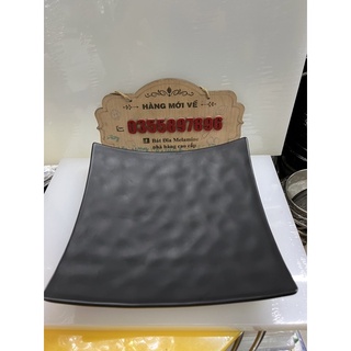Đĩa Vuông Cong 25cm