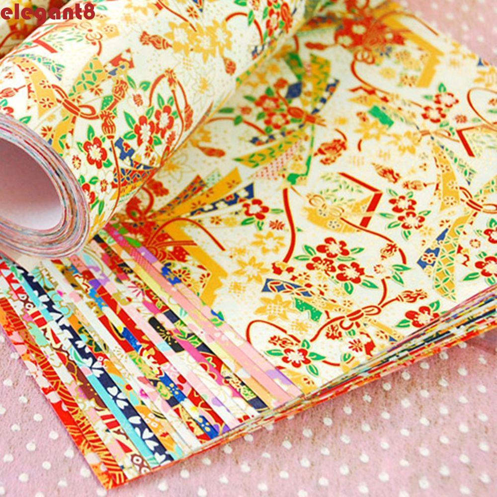 Gói 20 Giấy Xếp Origami Trẻ Em Thanh Lịch|Phụ Kiện Trang Trí Sổ Lưu Niệm Hình Chim Hạc DIY