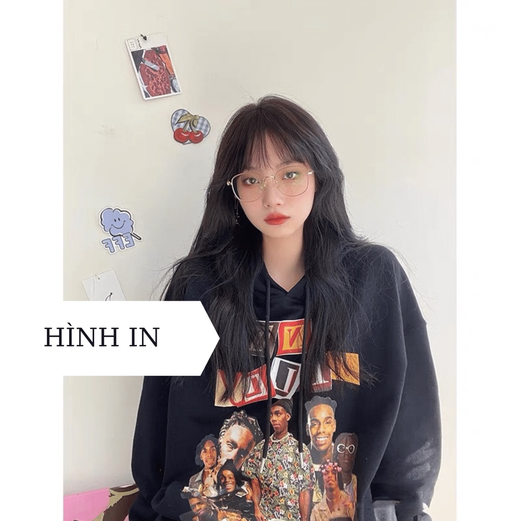 Áo hoodie nữ form rộng Min Room, áo nỉ unisex mũ hai lớp dày dặn MELLY AHML | BigBuy360 - bigbuy360.vn