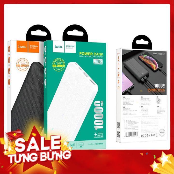 Sạc dự phòng Hoco J48 10.000 mAh Bảo Hành 1 đổi 1