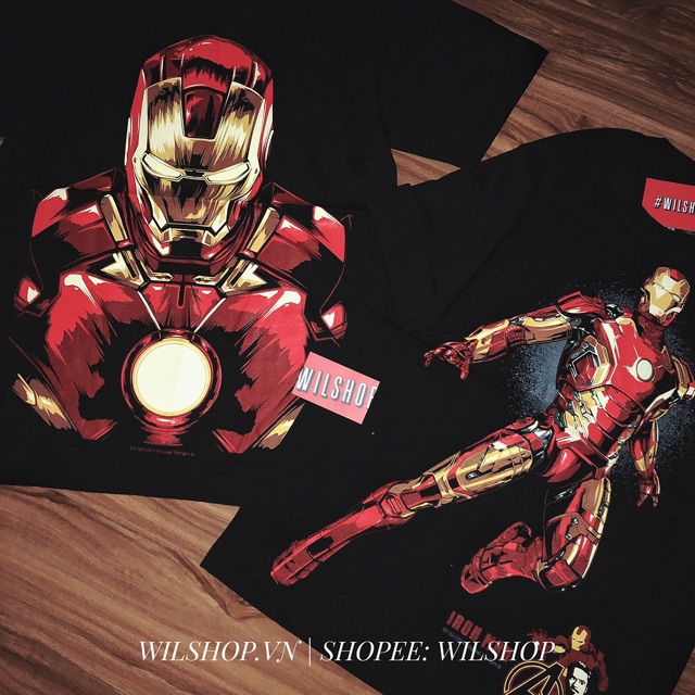 (M, L, XL) IRON MAN - ÁO MARVEL IN 3D - ÁO THUN UNISEX (IRONMAN) - SIÊU ANH HÙNG