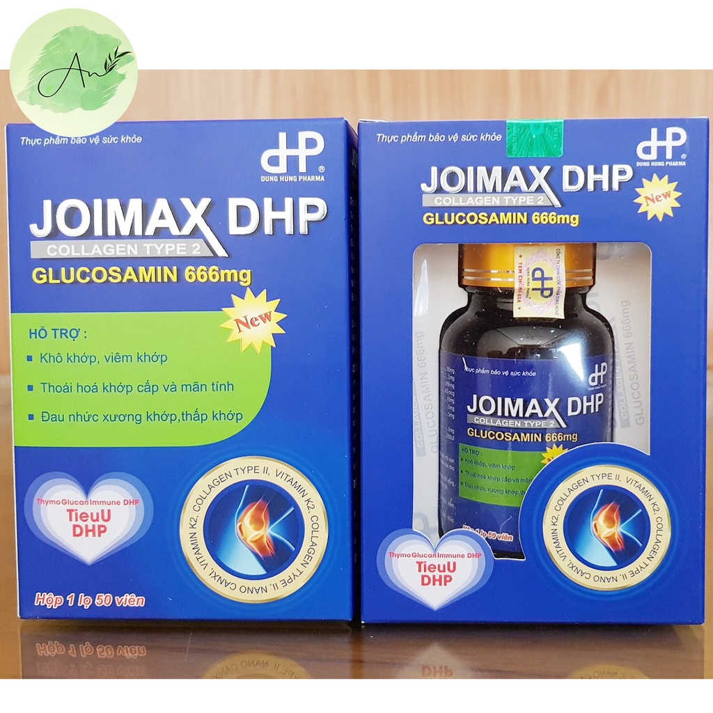 Viên uống Joimax Dung Hung Pharma bổ sung glucosamin giảm đau nhức xương khớp 50 viên - AN019