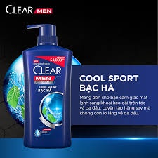 Dầu gội Clear Men Bạc Hà 900g