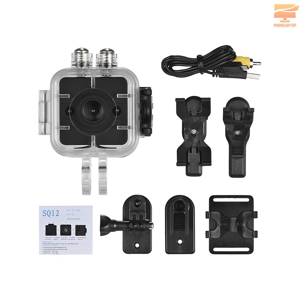 Camera Hành Trình Mini Sq12 1080p Hd Góc Rộng / 155 / 30m