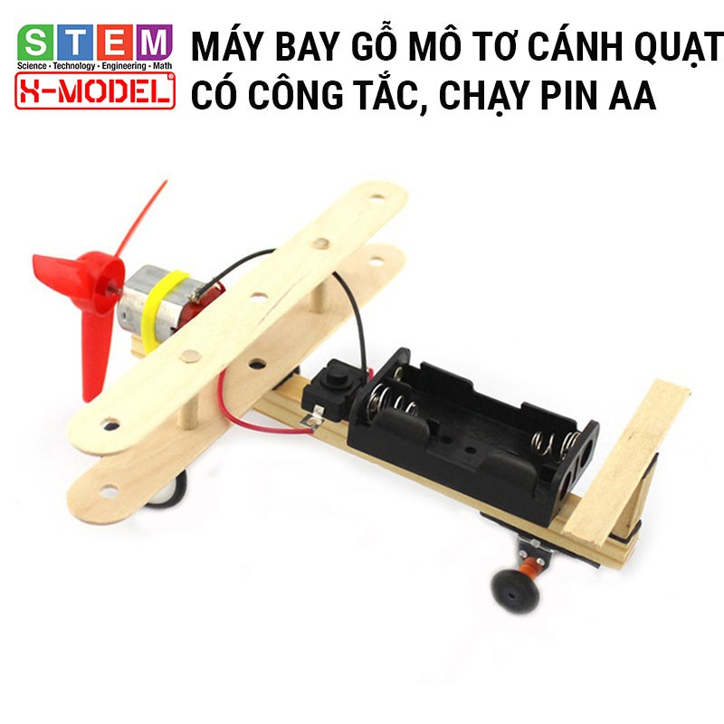 Đồ chơi stem, sáng tạo STEM tự làm Mô hình máy bay động cơ mô tơ X-MODEL cho bé, Đồ chơi tự làm DIY[Giáo dục STEM]