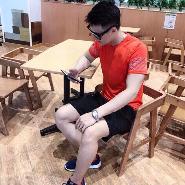 Áo thun nam, áo cổ tròn chất thun lạnh thể thao, In tay cao cấp phom 45-75kg, kynnshop | BigBuy360 - bigbuy360.vn