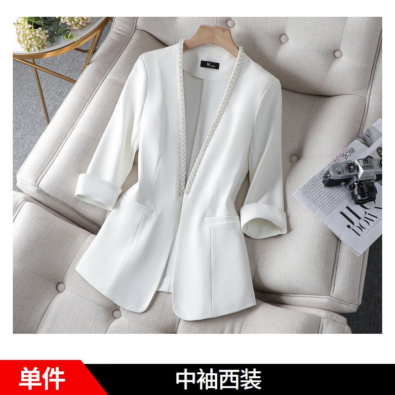 Thin suit jacket Women's Spring and Summer New large size Fat MM Minority Design Foreign style Lady's suit blouse | BigBuy360 - bigbuy360.vn