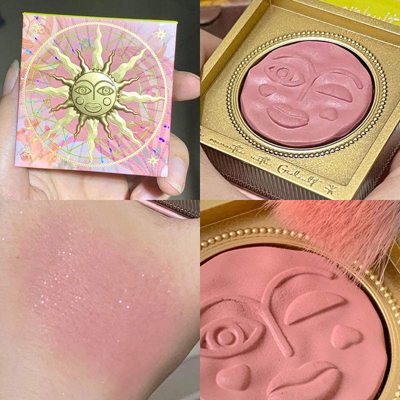 Girlcult Fart Phấn Má Hồng Đào Co-Brand Màu Tối Cảm Xúc Chấm Bi Cho Làn Da Sống Sức Sống Của Mùa Xuân Hè Và Mặt Trời