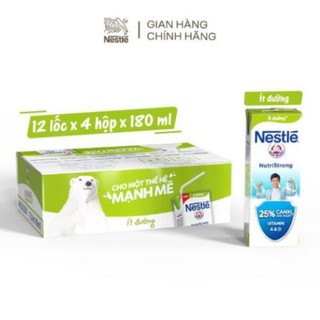 Thùng 48 Hộp Sữa Nước Nestle ít đường 180ml/ hộp