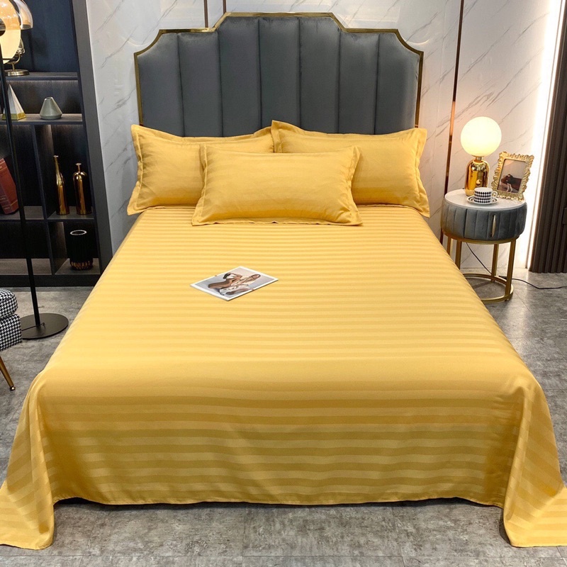 Set ga gối cotong 3F 1 màu chuyên dùng cho nhà nghỉ khách sạn