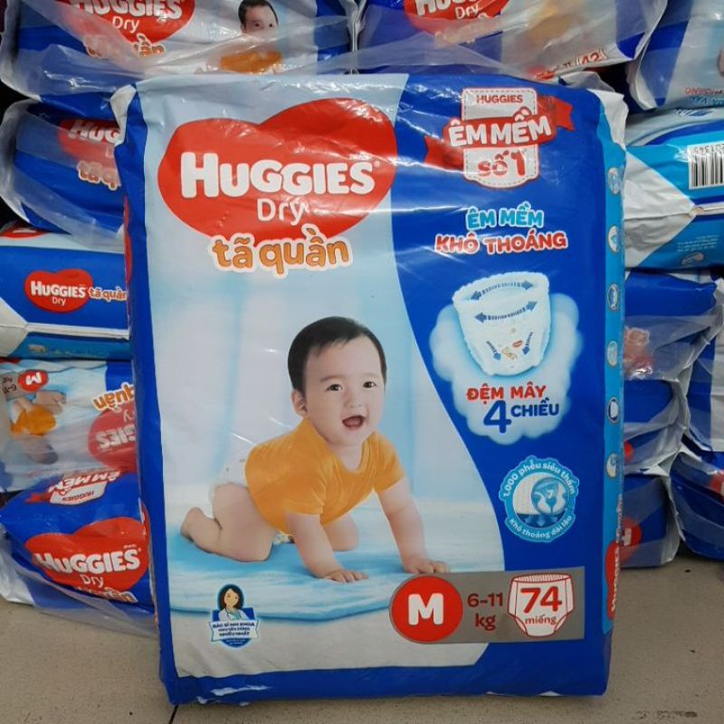 Tả quần Huggies M74/L68/XL62/XXL56