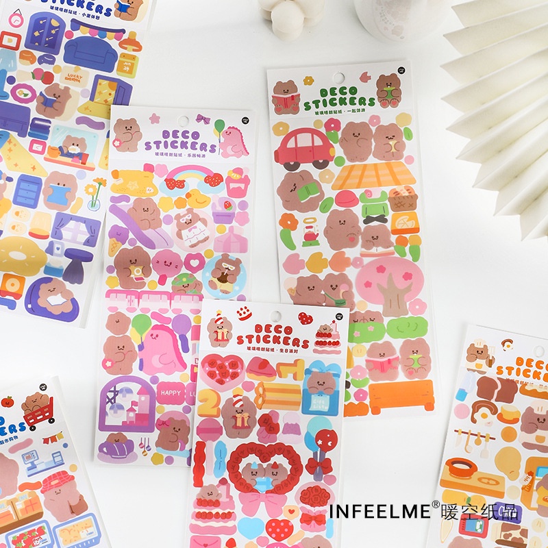 Sticker gấu cute infeel me