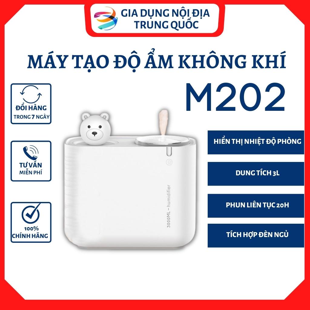 Máy phun sương tạo ẩm mini cute Humidifier M202, Máy phun sương bear hình thú tạo độ ẩm không khí đuổi muỗi