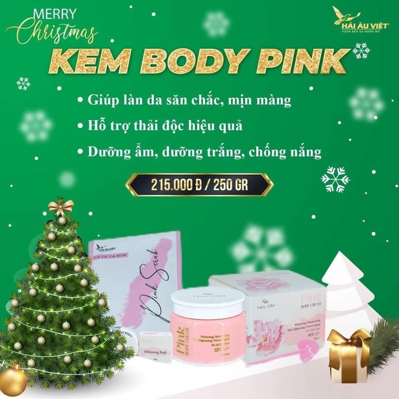 Body pink-Hải âu việt (trắng sau 3-5 ngày,không hồi da)