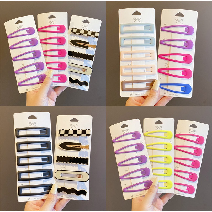 Bộ kẹp tóc hình giọt nước dễ thương phong cách Hàn quốc cho bé gái