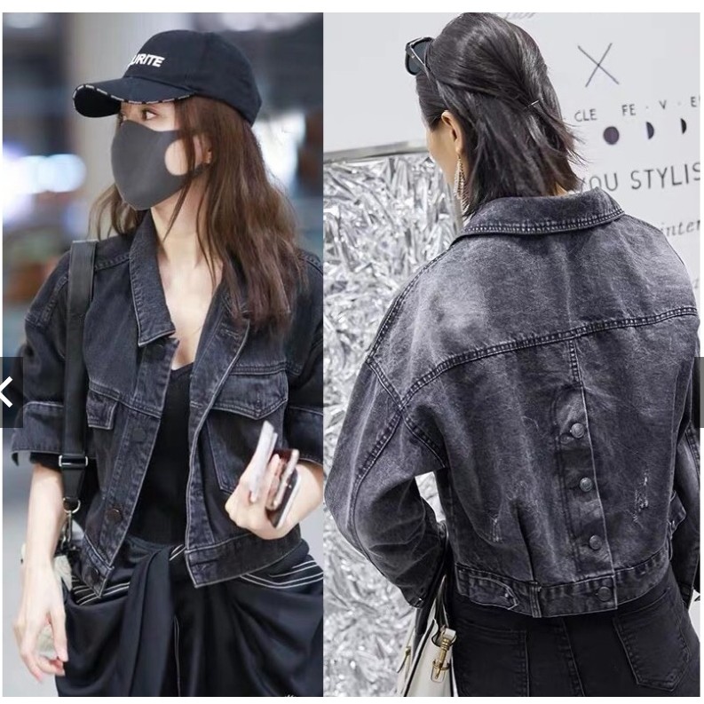 ÁO KHOÁC JEAN NỮ CÚC SAU HÌNH THẬT HRI-WON NHIỂU MÀU